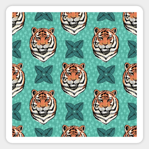 Big cats In The Jungle Sticker by SWON Design